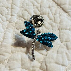 Blue Dragonfly Brooch